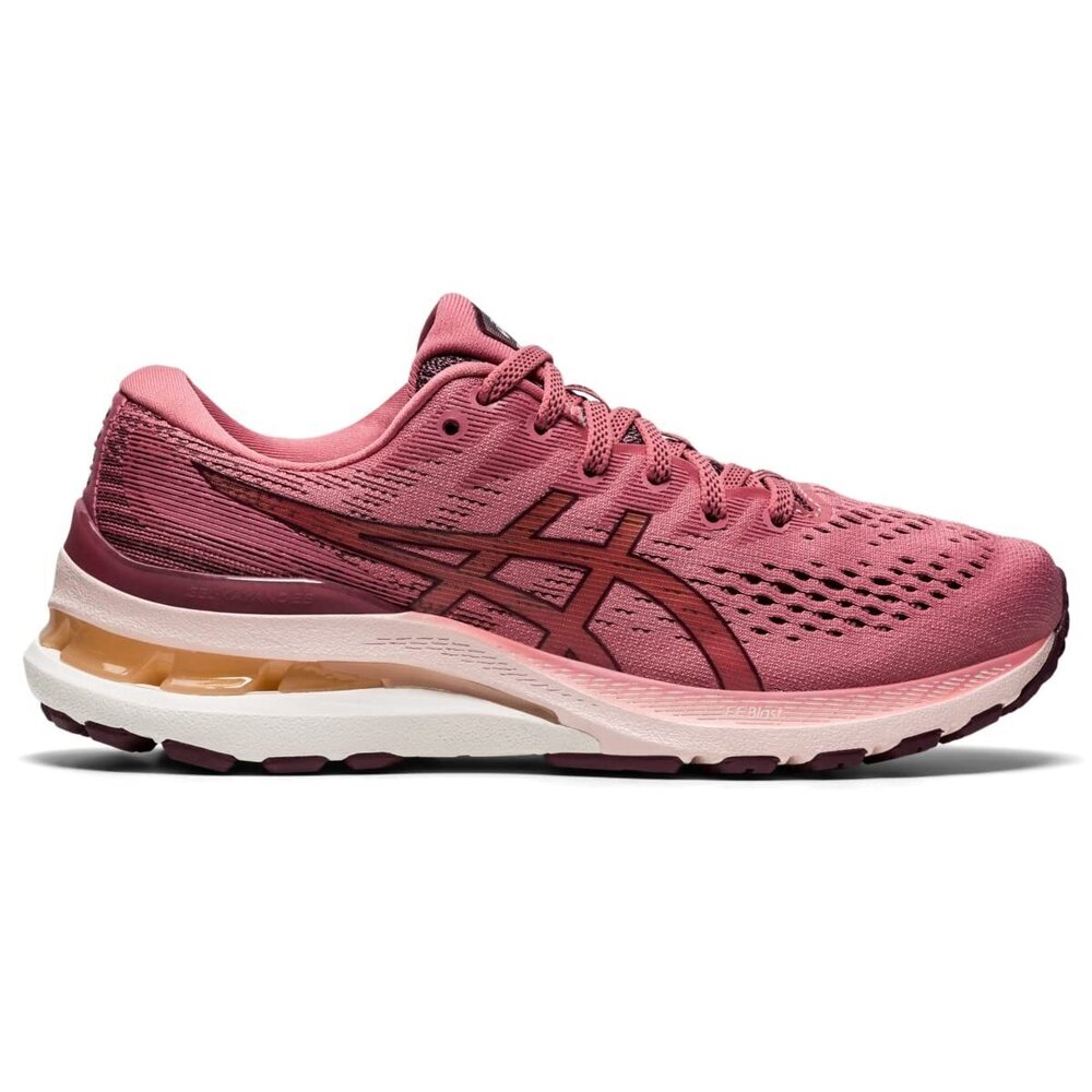 ASICS WOMEN'S GEL-KAYANO 28 RUNNING SHOES, 7, SMOKEY ROSE/DEEP MARS